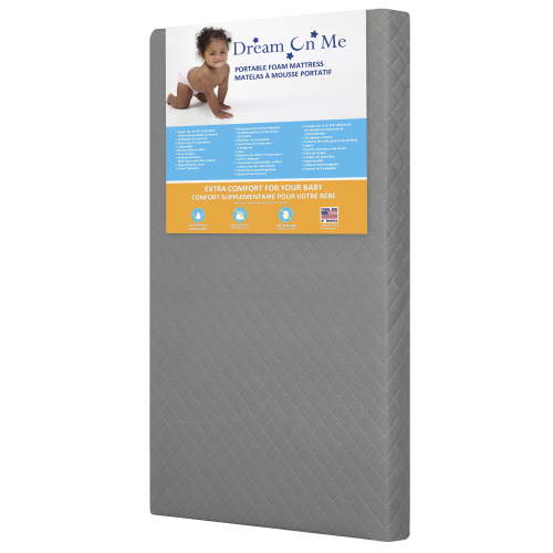 Dream on Me Aster 1.5" Fiber Portable/Mini Crib Foam Mattress