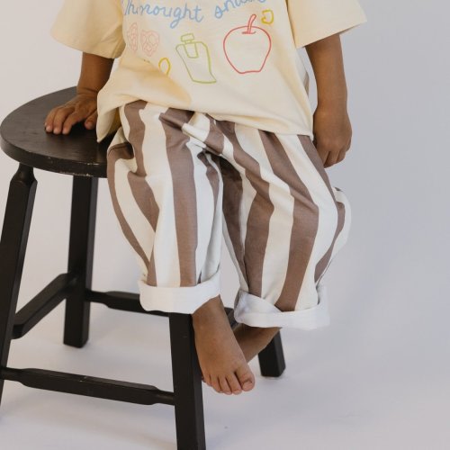 Cotton Striped Pants