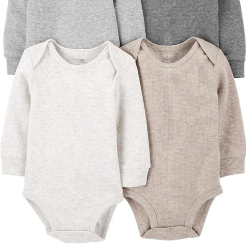 Simple Joys by Carter's Unisex-Baby 4-Pack Long-Sleeve Thermal BodysuitBodysuit