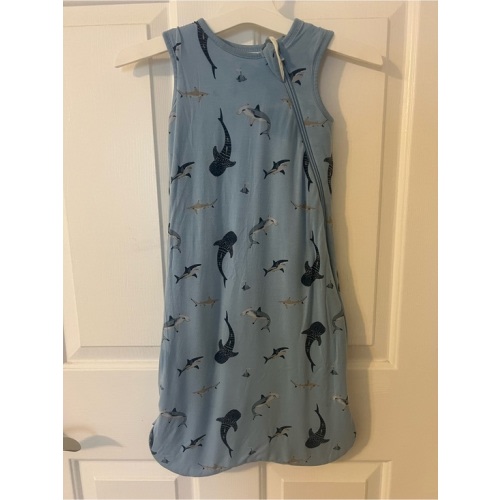 Kyte BABY Light Blue Shark Print Sleep Sack