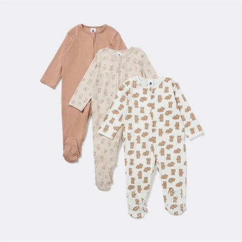 Dymples Baby Coverall 3 Pack - Brown - Big W