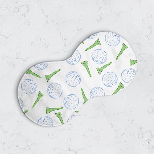 Golf Tee Pattern Peanut Burp Cloth | Golf Ball Burp Cloth, Golf Themed Baby, Golf Theme Shower