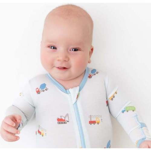 Trucks Zippered Footie - Bamboo Little | Maisonette