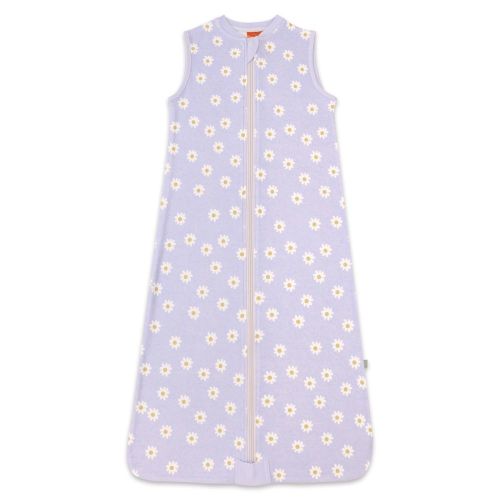 Bilbi Organic Sleeveless Sleeping Bag 1.0 Tog Daisy Lilac Size 3-12 Months