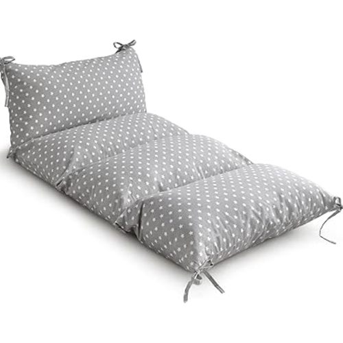 Cushion for Climbing Arch, Rocker Pillow for Toddlers Arch Climber, Floor Lounger Seats Pillow and Cover, Floor Cushion Toddler Nap Mat, Bed Floor Pillow for Kids (Grey Star)