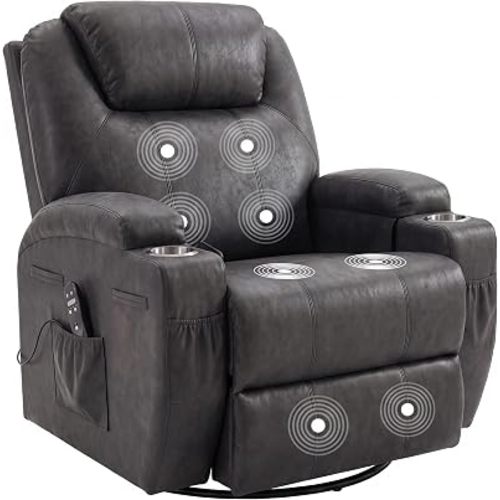 JUMMICO Recliner Chair, Rocker Recliner with Massage