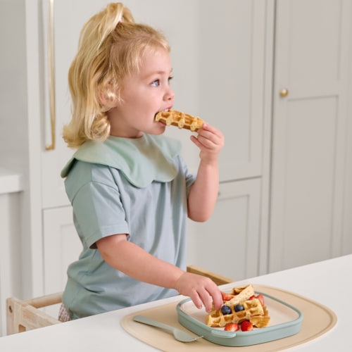 Clean Start Toddler Everything Plate | Premium Ceramic | Non Toxic – Ello