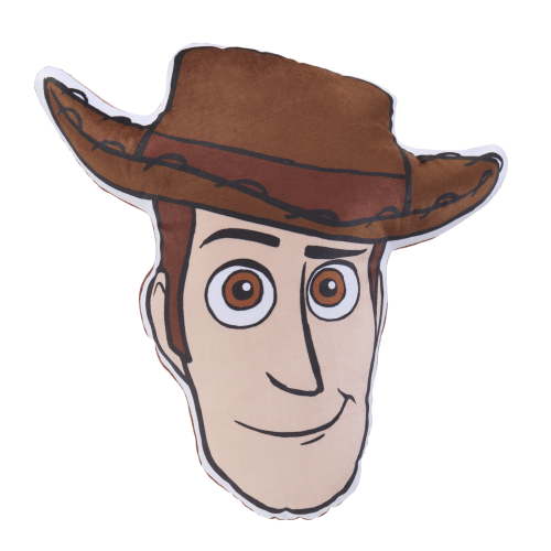 Disney Toy Story Woody Character Shaped Pillow, Brown, Toddler Pillow