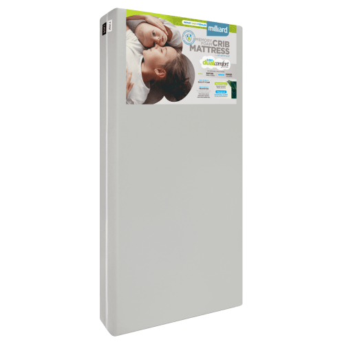 Memory Foam Dual Sided Crib and Toddler Mattress with Cotton Cover