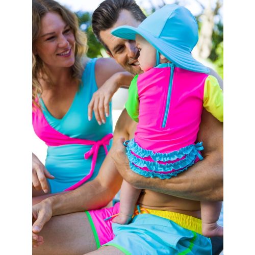 Neon Long Sleeve One Piece Rash Guard
Pattern:
Neon Color Block