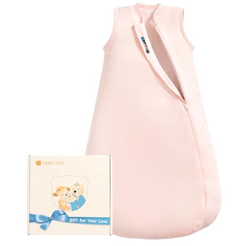 Baby Sleep Sack 3-6 Months, 1.0 Tog Supersoft Thermostatic Cotton Toddler Sleeping Sack for Babies Infant, 2-Way Zipper Baby Wearable Blanket for All Season