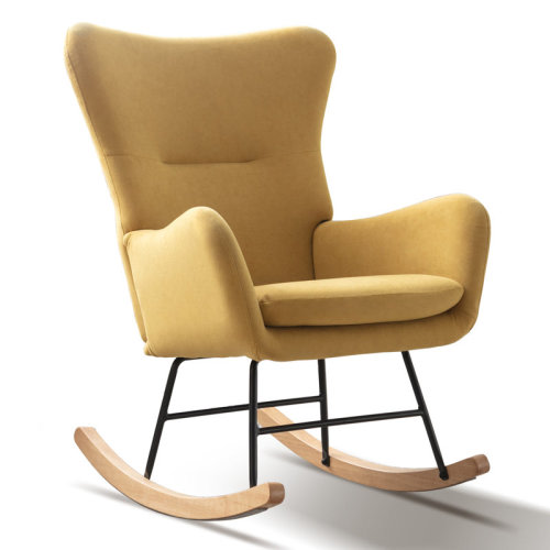 Everly Quinn Meno 26''Wide Modern Stylish Upholstered Arms Nursery Rocking Accent Chair & Reviews | Wayfair