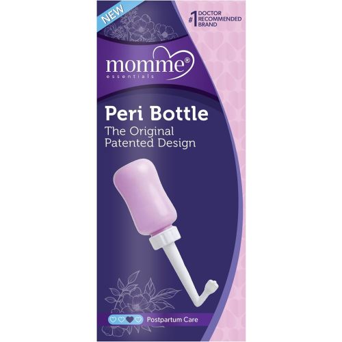 Upside Down Peri Bottle for Postpartum Care, Portable Bidet Perineal Cleansing and Recovery for New Mom, The Original Momme Peri Bottle