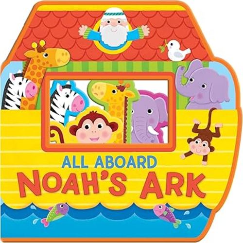 All Aboard: Noah’s Ark - Story-time Rhyming Foam Book for Ages 6+ Months - A Fun Children’s Song Book with Textured and Foam Illustrations