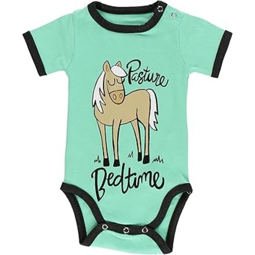 Lazy One Cute Unisex Baby Bodysuit, Cute Animal Designs, 6-18 Months