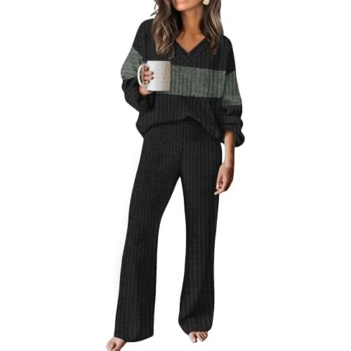 Lounge Sets for Women Cozy Travel Matching Sweater Fall Outfits