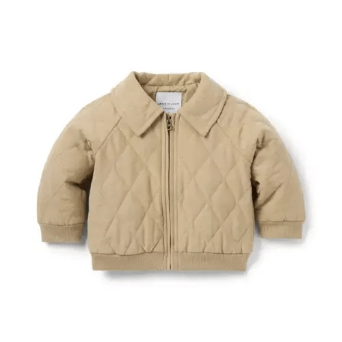 Baby Wheat Biscuit Baby Quilted Jacket by Janie and Jack
