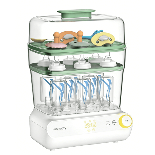 Momcozy Large Bottle Sterilizer and Dryer, 3 Layers Electric Sterilization Machine for All Baby Bottles & Breast Pump Accessories