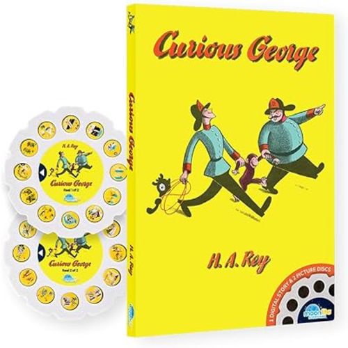 Moonlite Storytime - Curious George - A Magical Way to Read Together - Projector Sold Separately - Single Disc Pack for Kids & Toddlers - Learning Gifts for Kids Ages 12 Months & Up