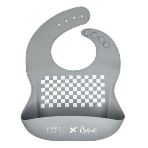CHECKED OUT BIB - GRAY – REMI + RAE CO.