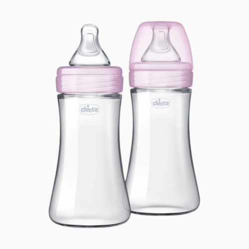 Duo Hybrid Baby Bottles with Invinci-Glass - Pink
