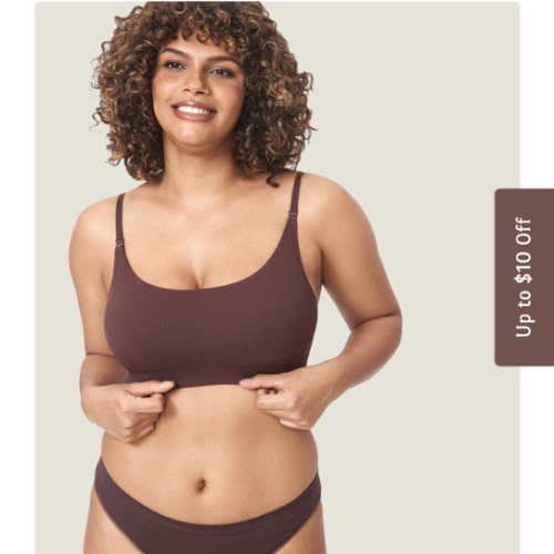 Ribbed Scoop Nursing Bralette
