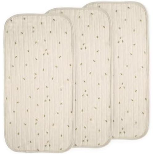 mushie Water Repellent Changing Pad Liners | Cotton (Bees Combo)
