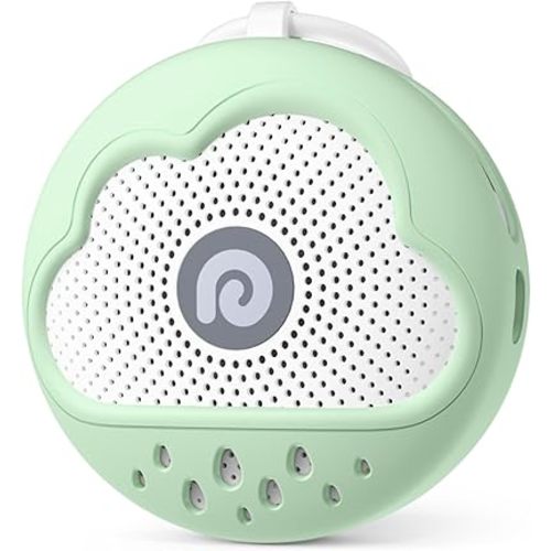 Dreamegg White Noise Machine - Portable Sound Machine Baby with Safe Silicone Cover, Features Powerful Battery, 21 Soothing Sound, Noise Canceling for Sleeping, Baby Registry Gift, Nursery(Green)