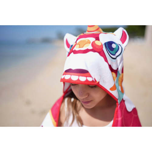 Lucky Lion Hooded Towel