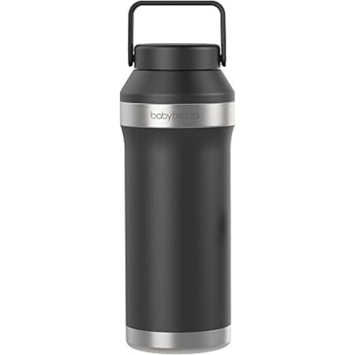 Baby Brezza All-Day Breastmilk Portable Cooler, 20 oz, Black