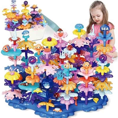 Coral Reef & Fish Building Toys - Educational STEM Toy For 3-5 Year Olds