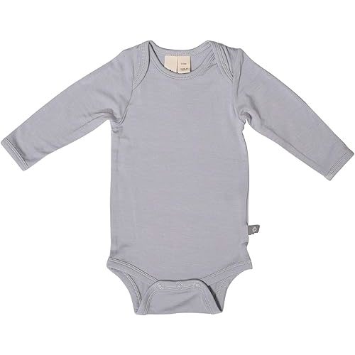 KYTE BABY Soft Bamboo from Rayon Long Sleeve Unisex Bodysuit, 6-9 months (any color)