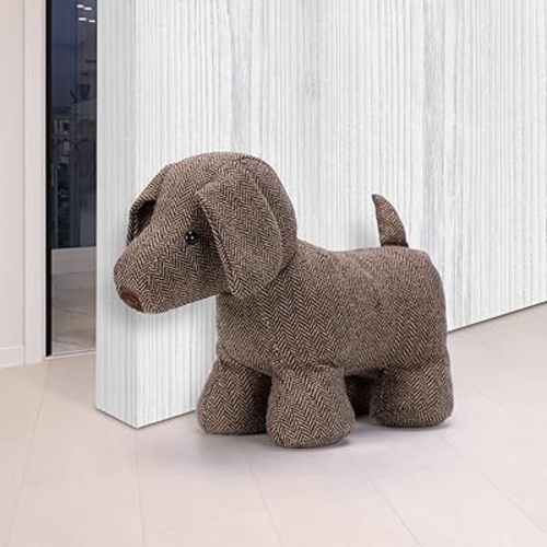 SWISSELITE Cute Decorative Weighted Door Stopper for Home and Office Compact Animals Décor Door Stopper with Soft Fabric
