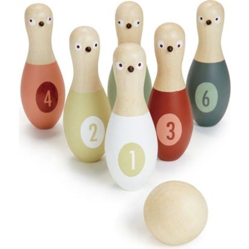 Birdie Skittles Wooden Bowling Game
