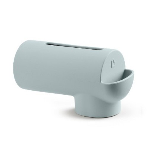 Munchkin Soft Spot Silicone Bathtub Spout Faucet Guard Cover with Built-in Bubble Bath Dispenser - Slate