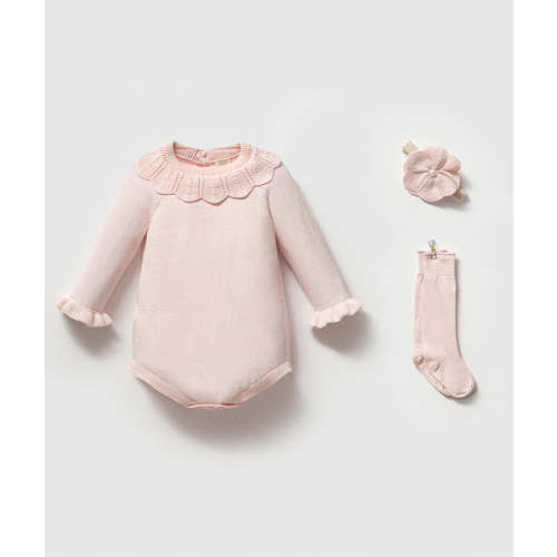 Blush Petal Collar Baby Set | 3 Pieces | Mama Luma ®
