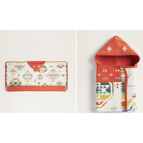 WILD BLOOMS HOODED BABY TOWEL