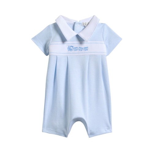Kids' Smocked Train Romper