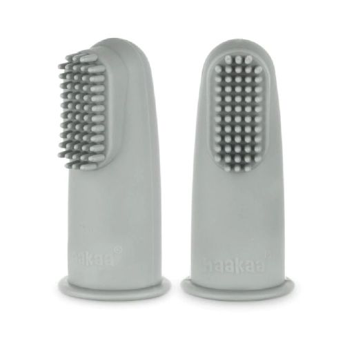 Haakaa Textured SIlicone Finger Toothbrush Blush