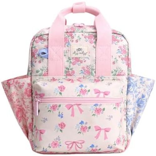 Itzy Ritzy Toddler Backpack, Baby Daycare Bag w/Spacious Interior, Ribbons