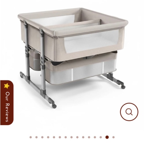 Bedside Bassinet for Twins