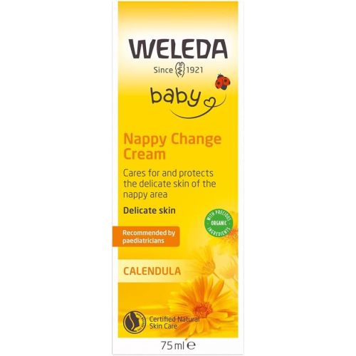 WELEDA Calendula Baby Nappy Change Cream 75ml | Protects & Soothes Irritated Skin | Natural
