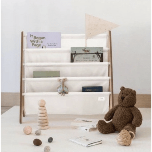 Buy 3 Sprouts Recycled Fabric Book Rack Cream