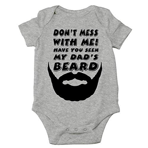 CBTwear Don't Mess With Me My Dad's Beard - Baby Clothes - Funny Newborn Bodysuit Outfits for Boys and Girls