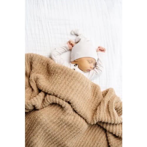 Chenille Blanket - Tan - Small & Large