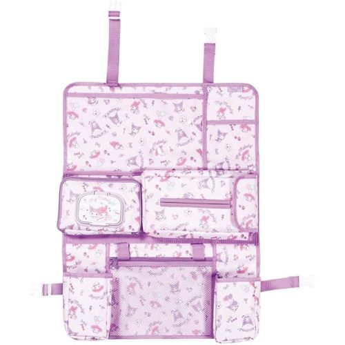 Skater CSBP1-A Car Seat Back Pocket, My Melody, Kuromi, Kawaii