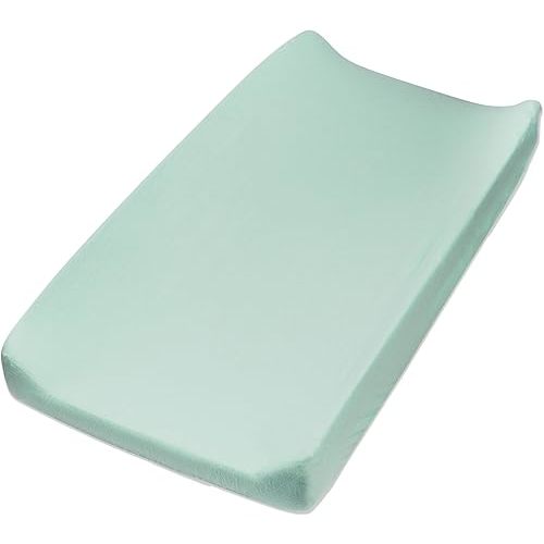 HonestBaby Organic Cotton Changing Pad Cover, Sage, One Size
