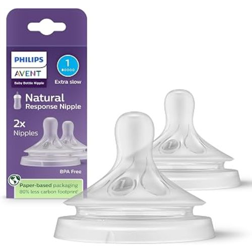 Philips AVENT Natural Response Nipple Flow 1, 2pk, SCY961/02