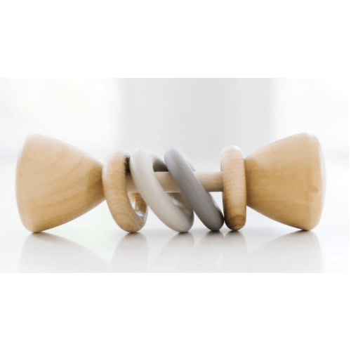 Silicone + Wood Rattle