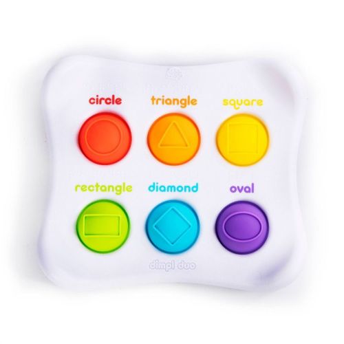 Fat Brain Toys Dimpl Duo Toy: Sensory Development, BPA-Free, Silicone